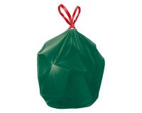 Sac poubelle écologique à liens coulissants Swirl, vert