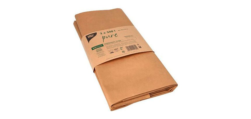 Sac pour déchets verts en kraft brun