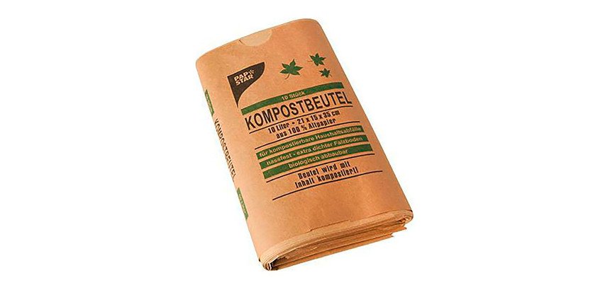 Sacs compostables, 10 litres, marron