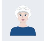 Cuffia monouso in PLP bianco, 100 unità