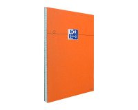 Bloc de bureau Oxford A4 agrafées orange 5 X 5 - 80 Feuilles