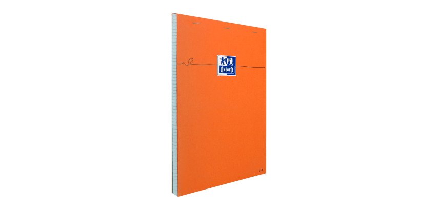Paper block Oxford A4 stapled orange 5 x 5 80 sheets