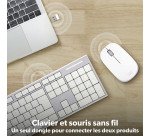 Pack clavier AZERTY et souris sans fil classy TNB