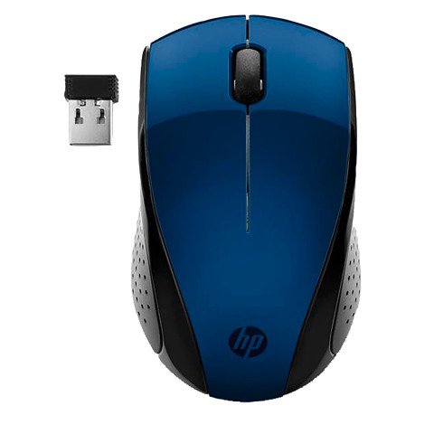 Ratón inalámbrico ambidiestro HP 220 azul