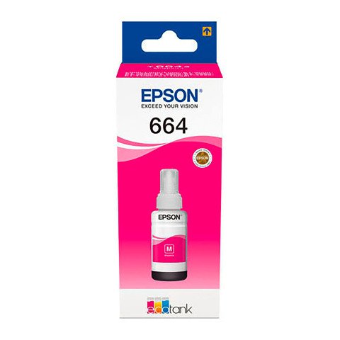 Botella Epson Ecotank 664 magenta 70 ml C13T664340