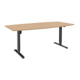 Meeting table with sitting-standing electric adjustment L200 x D100 cm Ergosup