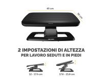 En_hana™  poggiapiedi fellowes - nero