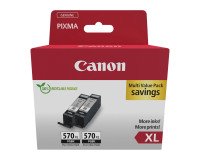 Canon PGI-570PGBK XL Pack 2 cartuchos originales negros alta capacidad