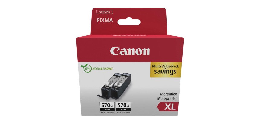 CANON Pack de 2 cartouches noires Haute Capacité PGI-570PGBK XL