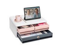 Mini cassettiera 3 cassetti Mineral con serratura CEP