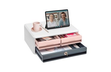 Mini cassettiera 3 cassetti Mineral con serratura CEP