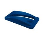 Tapa para contenedor selectivo Rubbermaid Slim Jim azul