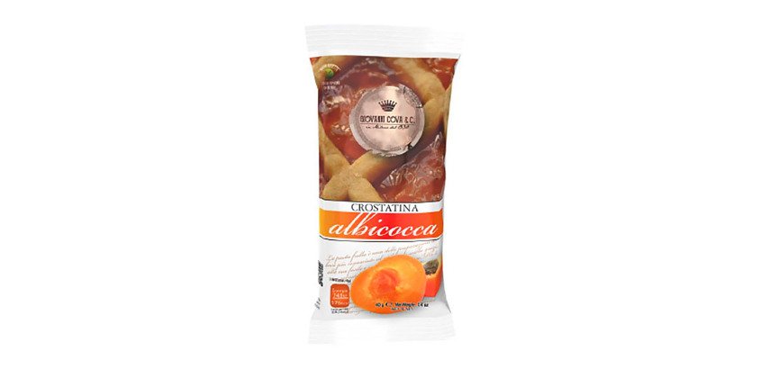 Crostatina gusto albicocca - 45 gr - Cova - conf. 30 pezzi
