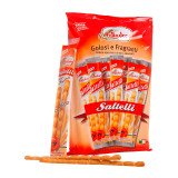 Grissini Saltelli - 240 gr - multipack 14 monoporzioni - Valledoro - confezione da 12 pz