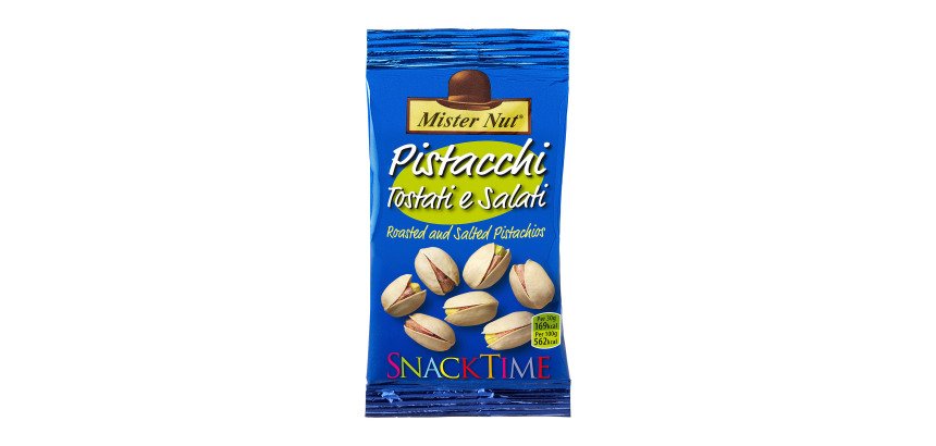 Pistacchi Snack time - 25 gr - Mister Nut - confezione 24 pz