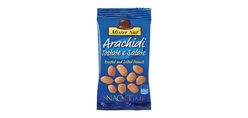 Arachidi Snack time - 30 gr - Mister Nut - confezione 24 pz