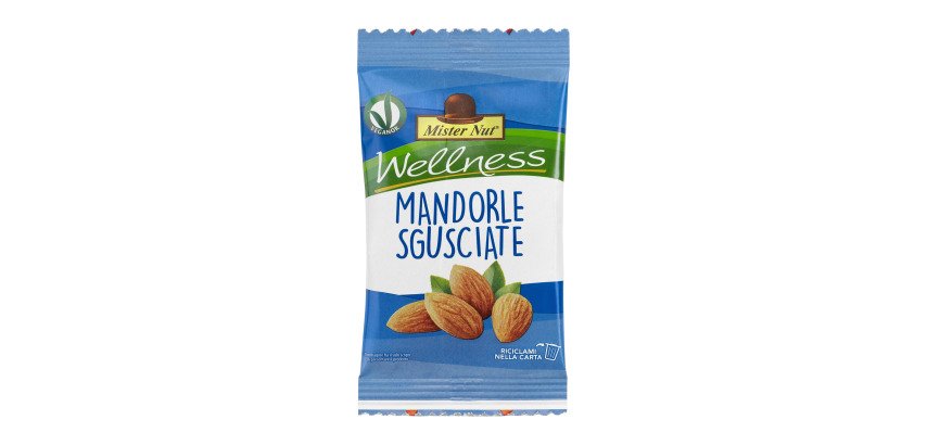 Mandorle al naturale - 25 gr - Mister Nut - confezione 24 pz