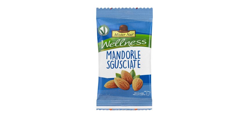 Mandorle al naturale - 25 gr - Mister Nut - confezione 24 pz