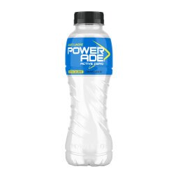 Powerade - in bottiglia - 500 ml - gusto active zero lemon - confezone da 12 pz