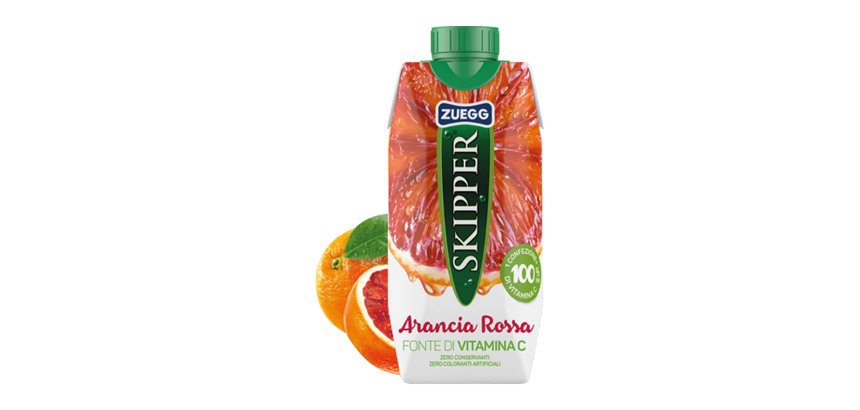 Succo Skipper - gusto ARANCIA ROSSA - Zuegg - brick 330 ml - confezione 18 pz