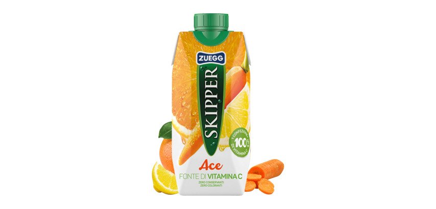 Succo Skipper - gusto ACE - Zuegg - brick 330 ml - confezione 18 pz