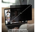 Filtre de confidentialité et anti lumière bleue  14" (31 x 17,5 cm) pour ordinateur portable