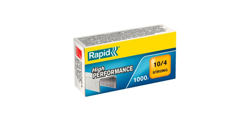 Agrafe Rapid Strong 10/4 galvanisée - Boite de 1000