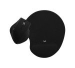 Pack souris ergonomique sans fil + tapis souris ergo design