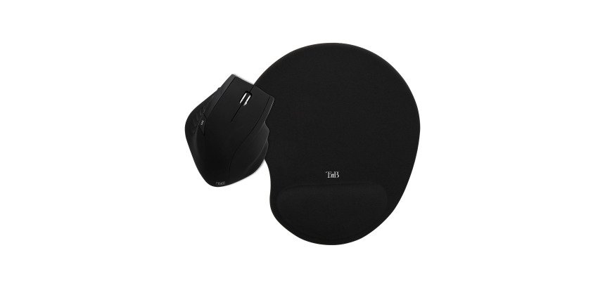 Pack souris ergonomique sans fil + tapis souris ergo design