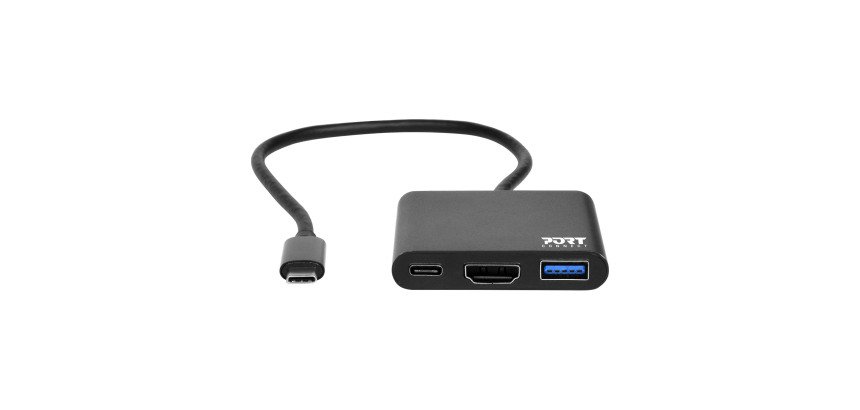 Station d’accueil universelle USB-C 3 ports PORT