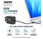 Chargeur mural GaN 65W USB-C & USB-A PORT