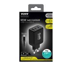 Chargeur mural GaN 65W USB-C & USB-A PORT