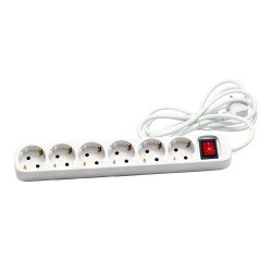 Regleta con interruptor 6 tomas Cegasa 3m