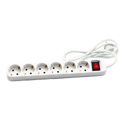 Regleta con interruptor 6 tomas Cegasa 1,4m