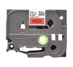 Ruban laminé Brother 24 mm TZE 451 rouge écriture noire