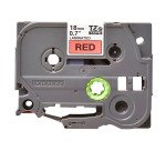 Ruban laminé Brother 18 mm TZE 441 rouge écriture noire