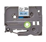 Ruban laminé Brother 12 mm TZE 531 bleu écriture noire