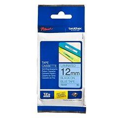 Cinta laminada negro sobre azul TZE 531 de 12 mm de Brother