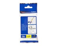 Cinta laminada flexible negro sobre blanco TZE FX231 de 12 mm de Brother