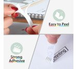 Ruban laminé Brother 12 mm TZE 232 blanc écriture rouge