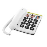 Doro téléphone filaire PhoneEasy 331 ph Blanc