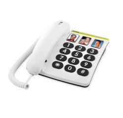 Doro téléphone filaire PhoneEasy 331 ph Blanc