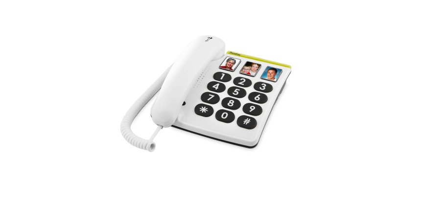 Doro téléphone filaire PhoneEasy 331 ph Blanc
