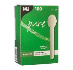 Cuillère en papier L 130 mm - Paquet de 100