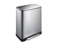 Poubelle à pédale tri sélectif E-Cube 28 + 18L