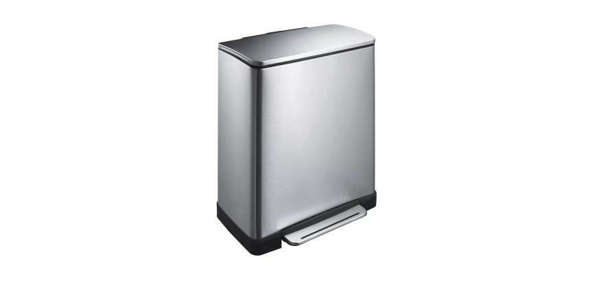 Poubelle à pédale tri sélectif E-Cube 28 + 18L