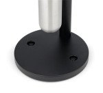 Cendrier sur base Infinity, rond, argent / noir