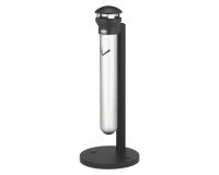 Cendrier sur base Infinity, rond, argent / noir