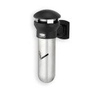 Cendrier mural Infinity, rond, argent / noir