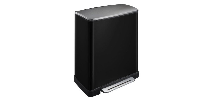 Poubelle à pédale tri sélectif E-Cube 28 + 18L